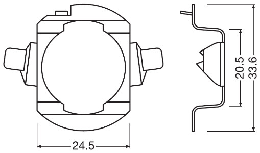 Патрон лампы, основная фара - 64210DA06 ams-OSRAM
