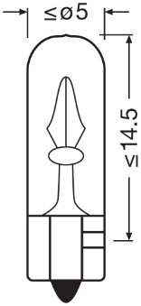 Bulb, interior light - 2721 ams-OSRAM