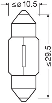 Bulb, interior light - 6438 ams-OSRAM