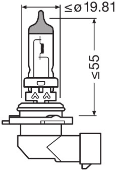 lemputė, prožektorius - 9006 ams-OSRAM