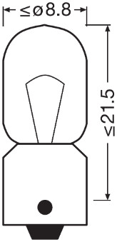 Bulb, indicator - 3893-2BL ams-OSRAM