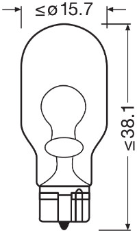 Bulb, indicator - 921-2BL ams-OSRAM