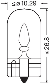 Bulb, indicator - 2821-2BL ams-OSRAM