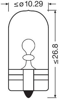Bulb, indicator - 2825-2BL ams-OSRAM