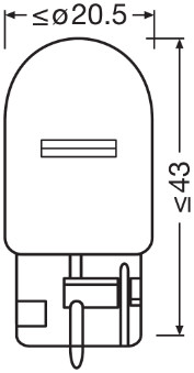 Bulb, indicator - 7504-2BL ams-OSRAM