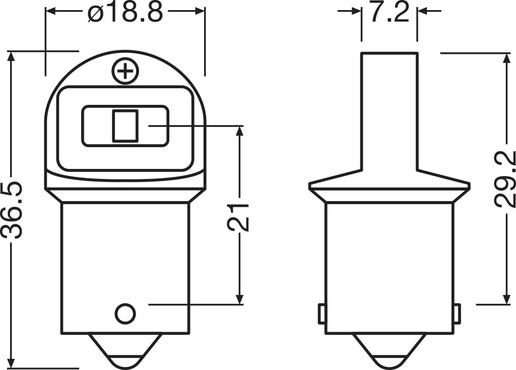 Glühlampe, Blinkleuchte - 5007DWP-2BL ams-OSRAM