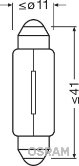 Bulb, interior light - 6413 ams-OSRAM