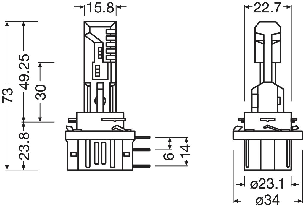 lemputė, prožektorius - 64176DWESY-2HB ams-OSRAM