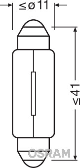 Bulb, interior light - 6424 ams-OSRAM