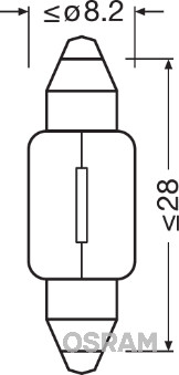 Bulb, interior light - 6428 ams-OSRAM