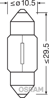 Bulb, interior light - 6438 ams-OSRAM