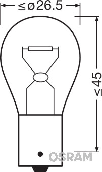 Лампа накаливания, фонарь указателя поворота - 2825ULT ams-OSRAM