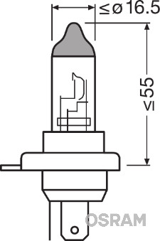 Glühlampe, Innenraumleuchte - 6411 ams-OSRAM
