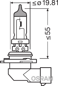 lemputė, prožektorius - 9006 ams-OSRAM