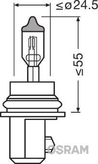 lemputė, salono apšvietimas - 6486X ams-OSRAM