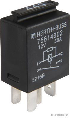 Relay, main current - 75614602 HERTH+BUSS ELPARTS