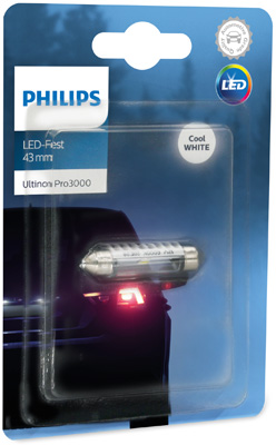 Bulb, licence plate light - 11864U30CWB1 PHILIPS