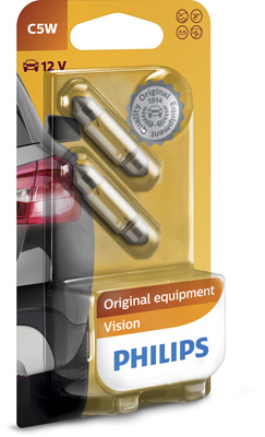 lemputė, valstybinio numerio apšvietimas - 12844B2 PHILIPS
