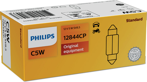 lemputė, valstybinio numerio apšvietimas - 12844CP PHILIPS