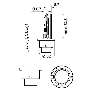 Лампа накаливания, фара дальнего света - 85126XV2C1 PHILIPS