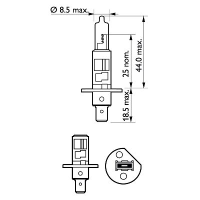 Лампа накаливания, фара дальнего света - 12258LLECOS2 PHILIPS
