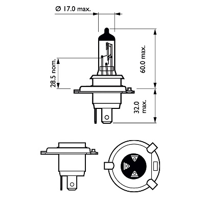Лампа накаливания, фара дальнего света - 12342LLECOS2 PHILIPS