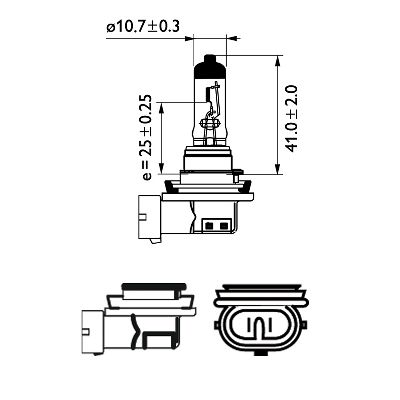 Лампа накаливания, фара дальнего света - 12360B1 PHILIPS