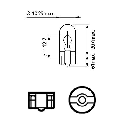Bulb, interior light - 12040VPB2 PHILIPS
