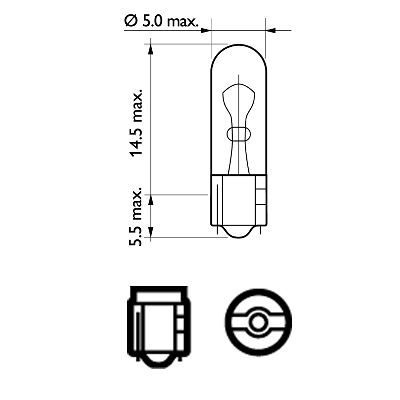 Bulb, interior light - 12521CP PHILIPS