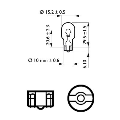 Bulb, indicator - 12067B2 PHILIPS