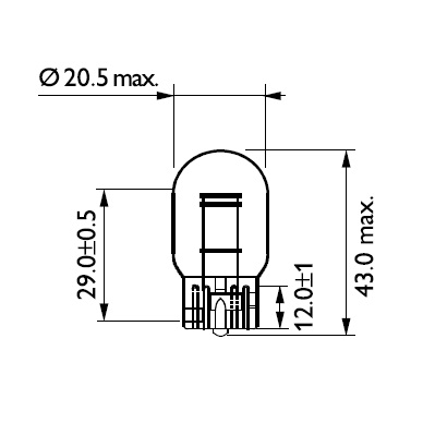 Лампа накаливания, фонарь указателя поворота - 12066B2 PHILIPS