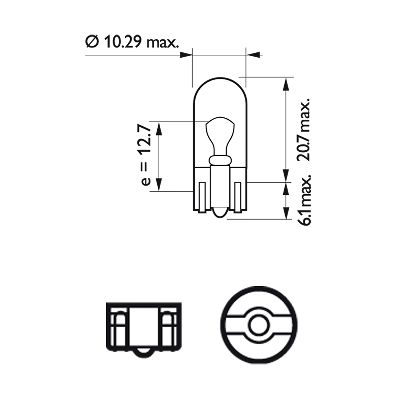 Лампа накаливания, фонарь указателя поворота - 13961B2 PHILIPS