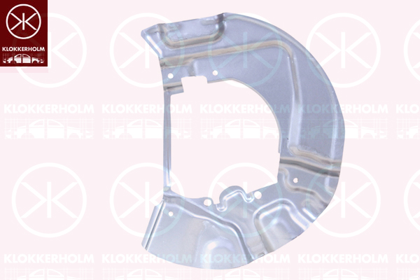 Splash Panel, brake disc - 0066378 KLOKKERHOLM