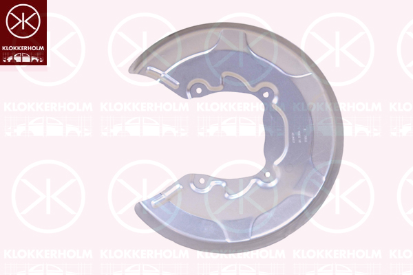 Splash Panel, brake disc - 0071870 KLOKKERHOLM