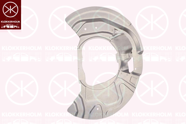 Splash Panel, brake disc - 0097377 KLOKKERHOLM