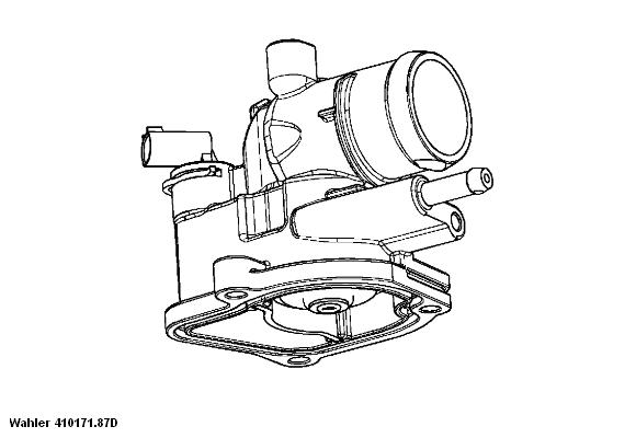 Thermostat, coolant - 410171.87D BorgWarner (Wahler)