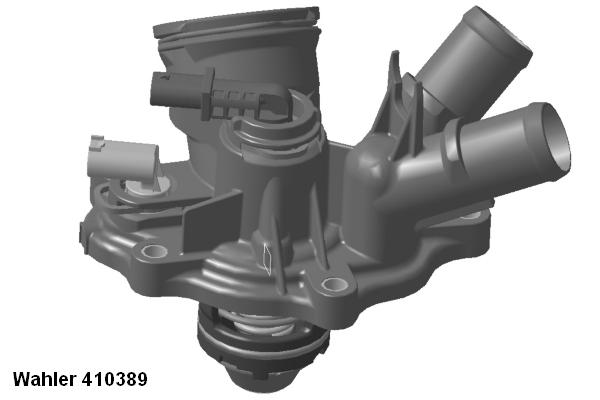 termostatas, aušinimo skystis - 410389.103D BorgWarner (Wahler)