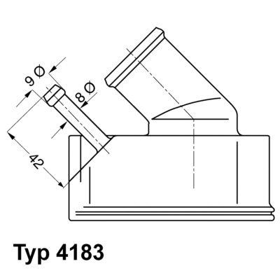 Thermostat, coolant - 4183.92D BorgWarner (Wahler)