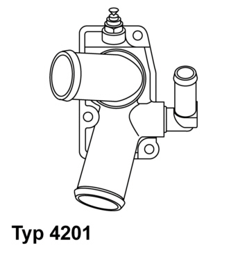 termostatas, aušinimo skystis - 4201.92D BorgWarner (Wahler)