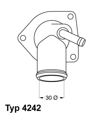 Thermostat, coolant - 4242.92D BorgWarner (Wahler)