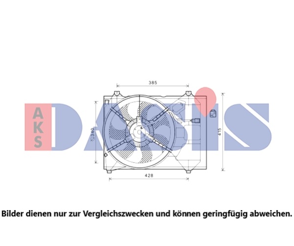 Lüfter, Motorkühlung - 568106N AKS DASIS