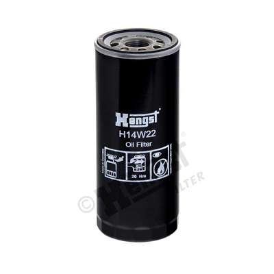 Oil Filter - H14W22 HENGST FILTER