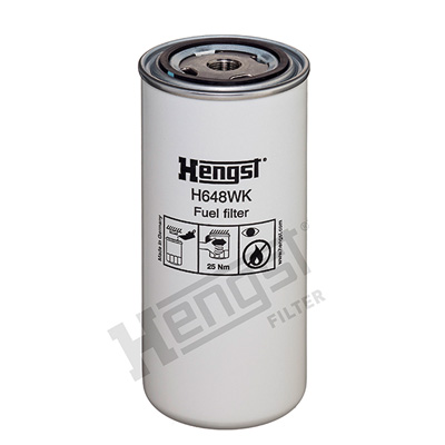 Fuel filter - H648WK HENGST FILTER