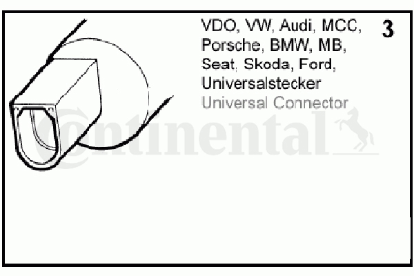Water Pump, headlight cleaning - 246-086-001-002Z CONTINENTAL/VDO