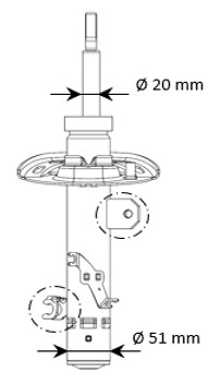 Shock Absorber - 3338069 KYB