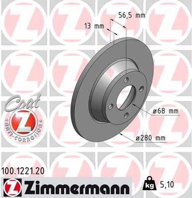 Discofreno - 100.1221.20 ZIMMERMANN