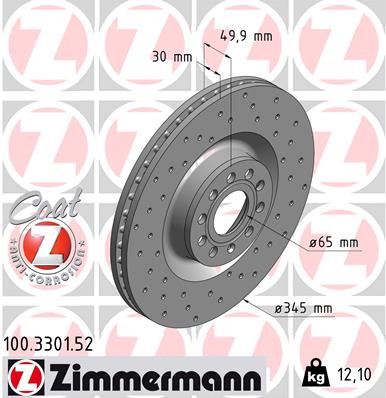 Discofreno - 100.3301.52 ZIMMERMANN