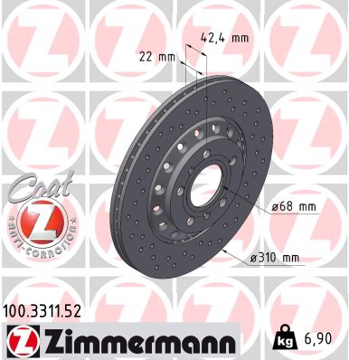 Discofreno - 100.3311.52 ZIMMERMANN