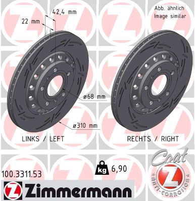 Discofreno - 100.3311.53 ZIMMERMANN