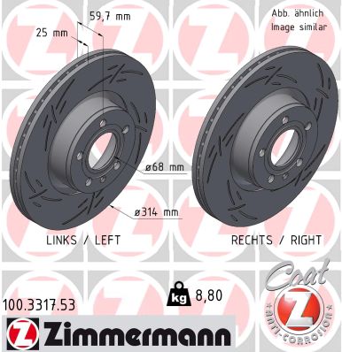 Discofreno - 100.3317.53 ZIMMERMANN